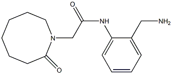 N-[2-(aminomethyl)phenyl]-2-(2-oxoazocan-1-yl)acetamide Struktur