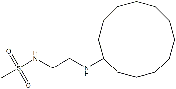 N-[2-(cyclododecylamino)ethyl]methanesulfonamide Struktur