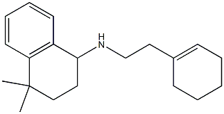 N-[2-(cyclohex-1-en-1-yl)ethyl]-4,4-dimethyl-1,2,3,4-tetrahydronaphthalen-1-amine Struktur