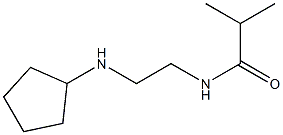 N-[2-(cyclopentylamino)ethyl]-2-methylpropanamide Struktur