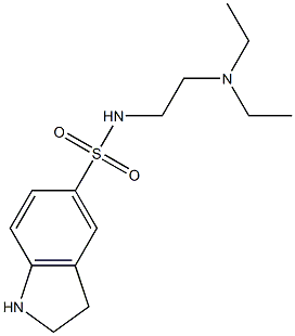 N-[2-(diethylamino)ethyl]-2,3-dihydro-1H-indole-5-sulfonamide Struktur