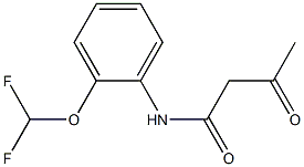 N-[2-(difluoromethoxy)phenyl]-3-oxobutanamide Struktur