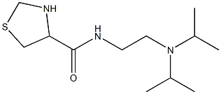 N-[2-(diisopropylamino)ethyl]-1,3-thiazolidine-4-carboxamide Struktur