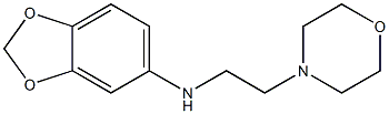 N-[2-(morpholin-4-yl)ethyl]-2H-1,3-benzodioxol-5-amine Struktur