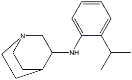 N-[2-(propan-2-yl)phenyl]-1-azabicyclo[2.2.2]octan-3-amine Struktur