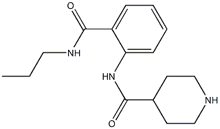 N-[2-(propylcarbamoyl)phenyl]piperidine-4-carboxamide Struktur