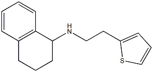 N-[2-(thiophen-2-yl)ethyl]-1,2,3,4-tetrahydronaphthalen-1-amine Struktur