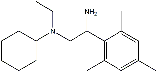 N-[2-amino-2-(2,4,6-trimethylphenyl)ethyl]-N-ethylcyclohexanamine Struktur