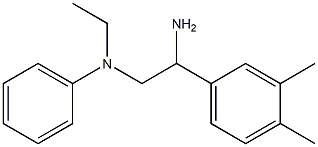 N-[2-amino-2-(3,4-dimethylphenyl)ethyl]-N-ethylaniline Struktur