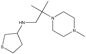 N-[2-methyl-2-(4-methylpiperazin-1-yl)propyl]thiolan-3-amine Struktur