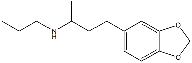 N-[3-(1,3-benzodioxol-5-yl)-1-methylpropyl]-N-propylamine Struktur