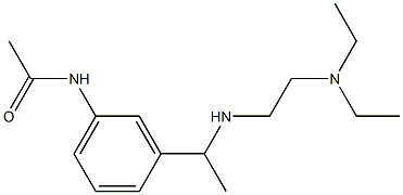 N-[3-(1-{[2-(diethylamino)ethyl]amino}ethyl)phenyl]acetamide Struktur