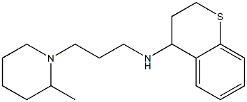 N-[3-(2-methylpiperidin-1-yl)propyl]-3,4-dihydro-2H-1-benzothiopyran-4-amine Struktur