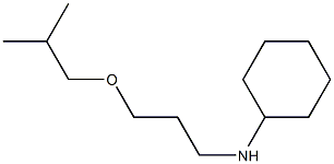 N-[3-(2-methylpropoxy)propyl]cyclohexanamine Struktur