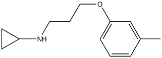 N-[3-(3-methylphenoxy)propyl]cyclopropanamine Struktur