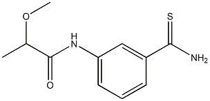 N-[3-(aminocarbonothioyl)phenyl]-2-methoxypropanamide Struktur