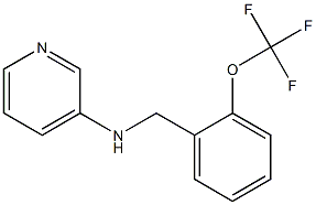 N-{[2-(trifluoromethoxy)phenyl]methyl}pyridin-3-amine Struktur