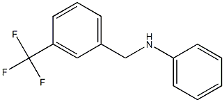 N-{[3-(trifluoromethyl)phenyl]methyl}aniline Struktur