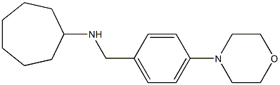 N-{[4-(morpholin-4-yl)phenyl]methyl}cycloheptanamine Struktur