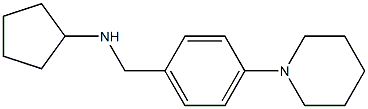 N-{[4-(piperidin-1-yl)phenyl]methyl}cyclopentanamine Struktur