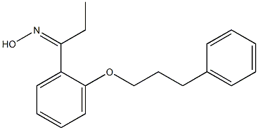 N-{1-[2-(3-phenylpropoxy)phenyl]propylidene}hydroxylamine Struktur