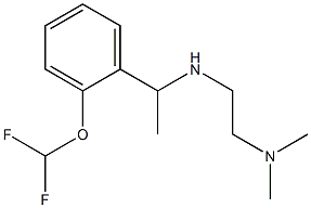 N'-{1-[2-(difluoromethoxy)phenyl]ethyl}-N,N-dimethylethane-1,2-diamine Struktur