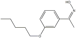 N-{1-[3-(pentyloxy)phenyl]ethylidene}hydroxylamine Struktur