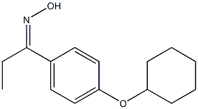 N-{1-[4-(cyclohexyloxy)phenyl]propylidene}hydroxylamine Struktur