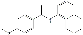 N-{1-[4-(methylsulfanyl)phenyl]ethyl}-5,6,7,8-tetrahydronaphthalen-1-amine Struktur