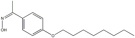 N-{1-[4-(octyloxy)phenyl]ethylidene}hydroxylamine Struktur