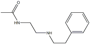 N-{2-[(2-phenylethyl)amino]ethyl}acetamide Struktur