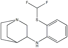 N-{2-[(difluoromethyl)sulfanyl]phenyl}-1-azabicyclo[2.2.2]octan-3-amine Struktur