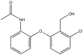 N-{2-[3-chloro-2-(hydroxymethyl)phenoxy]phenyl}acetamide Struktur