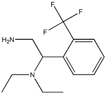 N-{2-amino-1-[2-(trifluoromethyl)phenyl]ethyl}-N,N-diethylamine Struktur