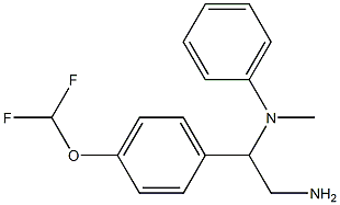 N-{2-amino-1-[4-(difluoromethoxy)phenyl]ethyl}-N-methyl-N-phenylamine Struktur