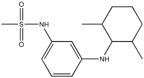 N-{3-[(2,6-dimethylcyclohexyl)amino]phenyl}methanesulfonamide Struktur