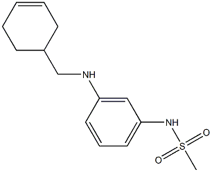 N-{3-[(cyclohex-3-en-1-ylmethyl)amino]phenyl}methanesulfonamide Struktur