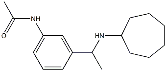 N-{3-[1-(cycloheptylamino)ethyl]phenyl}acetamide Struktur