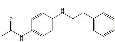 N-{4-[(2-phenylpropyl)amino]phenyl}acetamide Struktur