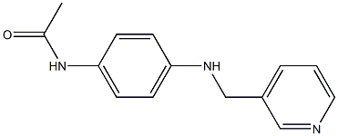 N-{4-[(pyridin-3-ylmethyl)amino]phenyl}acetamide Struktur