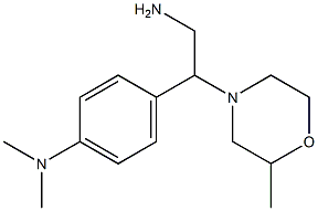 N-{4-[2-amino-1-(2-methylmorpholin-4-yl)ethyl]phenyl}-N,N-dimethylamine Struktur