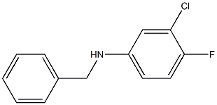 N-benzyl-3-chloro-4-fluoroaniline Struktur