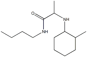 N-butyl-2-[(2-methylcyclohexyl)amino]propanamide Struktur