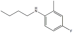 N-butyl-4-fluoro-2-methylaniline Struktur