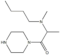 N-butyl-N-methyl-N-(1-methyl-2-oxo-2-piperazin-1-ylethyl)amine Struktur