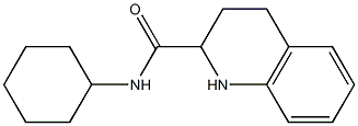 N-cyclohexyl-1,2,3,4-tetrahydroquinoline-2-carboxamide Struktur