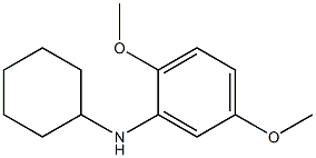 N-cyclohexyl-2,5-dimethoxyaniline Struktur