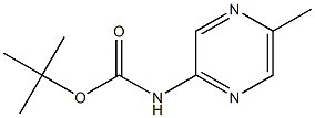 (5-Methyl-pyrazin-2-yl)-carbamic acid tert-butyl ester Struktur