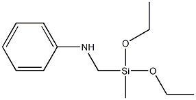 N-(Methyldiethoxysilylmethyl)aniline Struktur