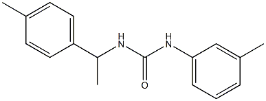 N-(3-methylphenyl)-N'-[1-(4-methylphenyl)ethyl]urea Struktur